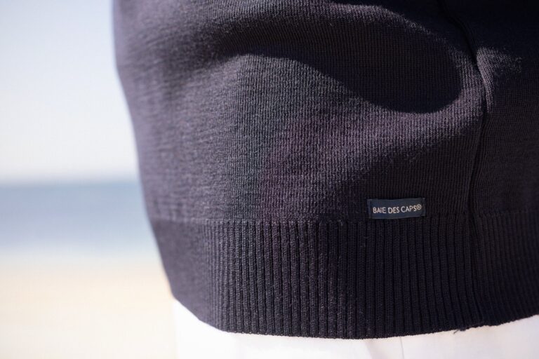 Baie des Caps - Pull col Rond "Hélice" 100% laine vierge – Marine / 3XL