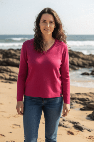 Baie des Caps - Pull col V « Caraibe »