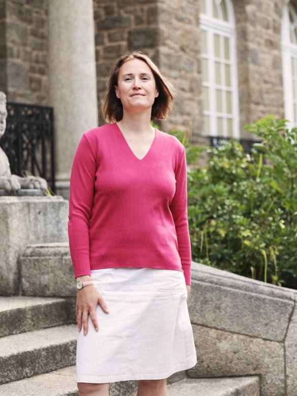 pull col v marie galante 50 coton fuchsia 630204 Baie des Caps - Pull col V "Marie Galante" 50% coton – Fuchsia / XXS