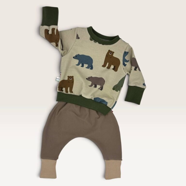 les Mômes des Dômes - Pull évolutif bébé et enfant - Ernest – Pull + pantalon uni beige / 3 - 6 ans / 3 - 6 ans