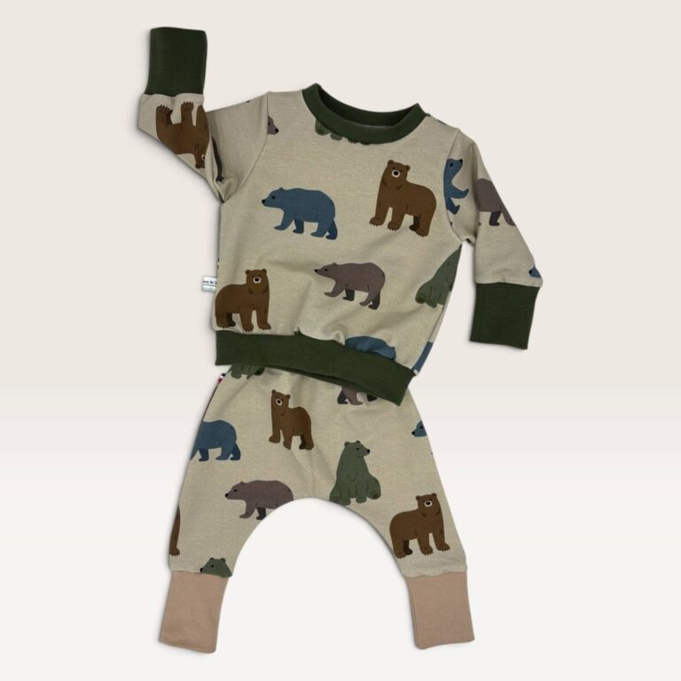 les Mômes des Dômes - Pull évolutif bébé et enfant - Ernest – Pull + pantalon uni beige / 3 - 6 ans / 3 - 6 ans