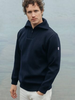 Baie des Caps - Pull « Fréhel » col camionneur  100% laine
