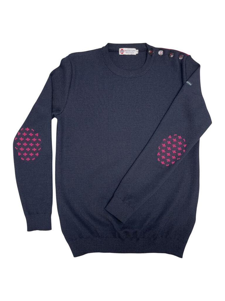 Baie des Caps - Pull marin "Bétahon" Lys 50% laine – Fuschia / 4