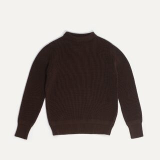 Pull Marin Cancale – Marron par la marque Bleu de Chauffe Bleu de Chauffe - Pull Marin Cancale – Marron