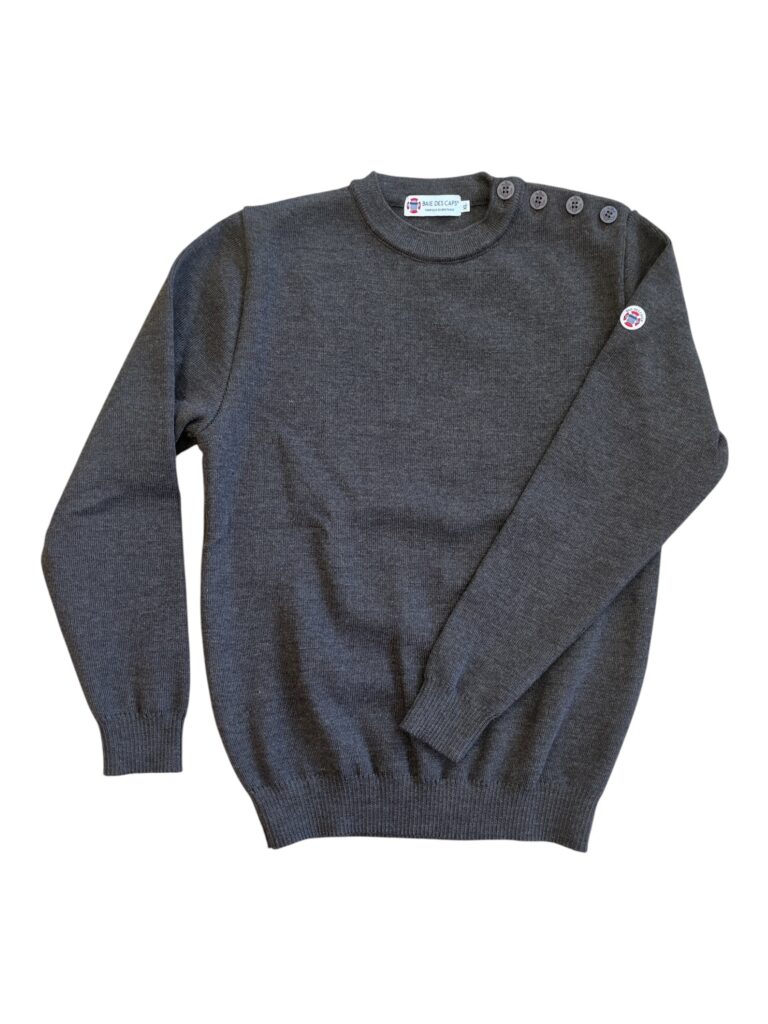 Baie des Caps - Pull marin Erquy laine vierge — Coupe ample femme – Kaki / S