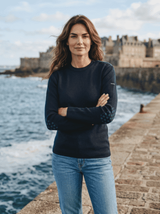 Baie des Caps - Pull marin « Pen Lan » Lys – 50% laine