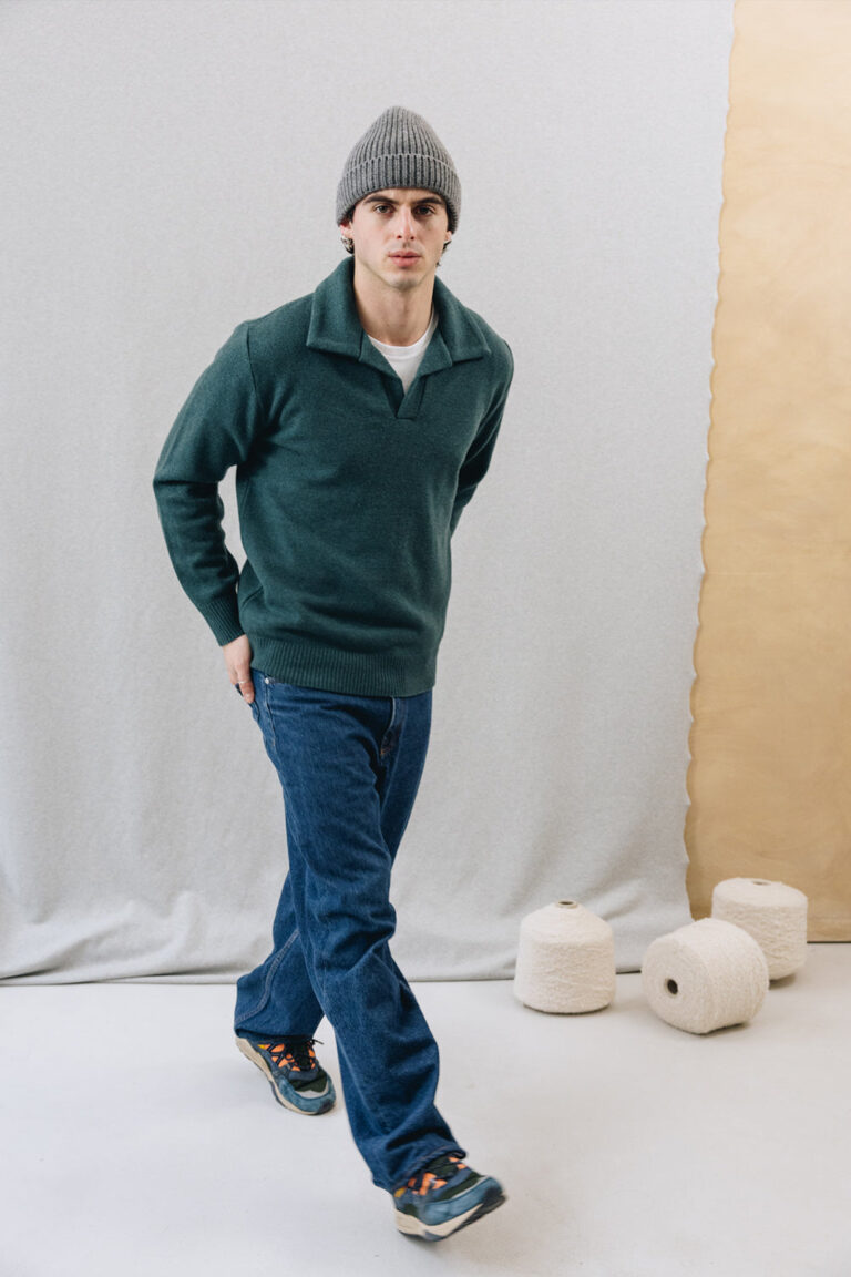 100% Laine Mérinos - Polo FUJI Forest – L