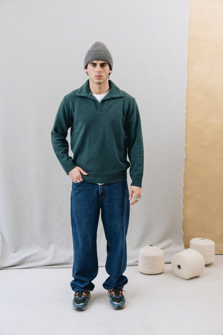 100% Laine Mérinos - Polo FUJI Forest – L