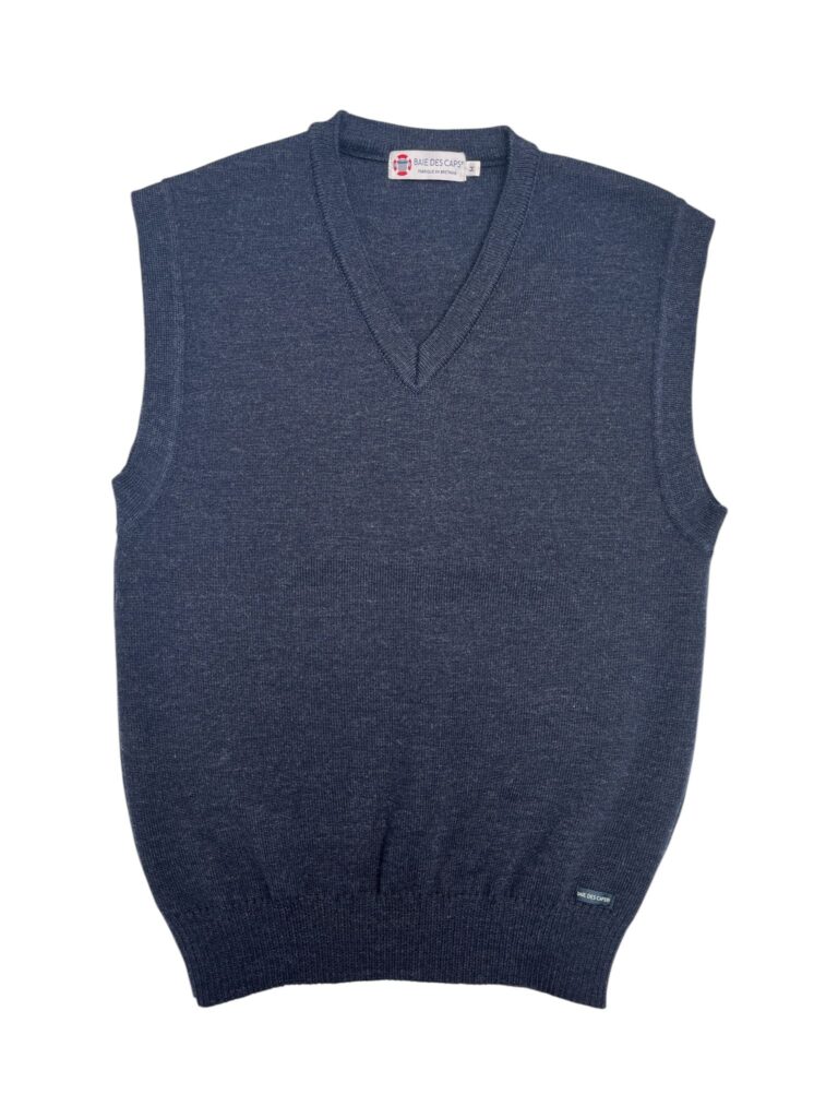Baie des Caps - Pull sans manche homme "Bleiz" – Anthracite / S