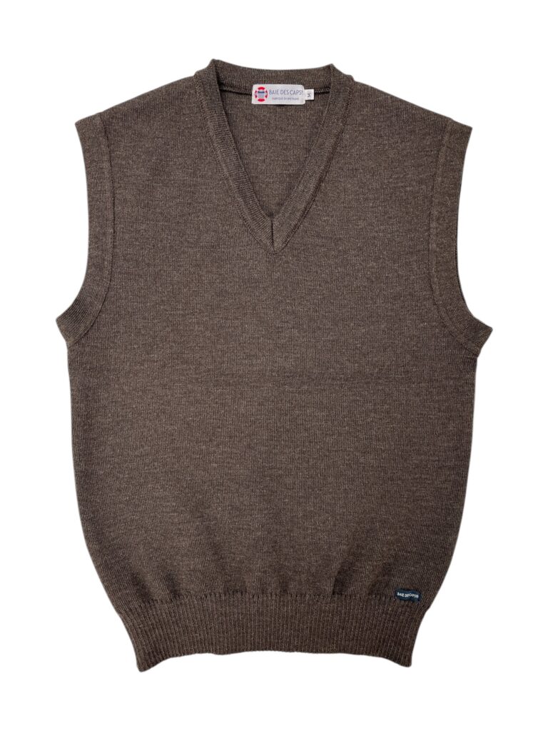 Baie des Caps - Pull sans manche homme "Bleiz" – Anthracite / S