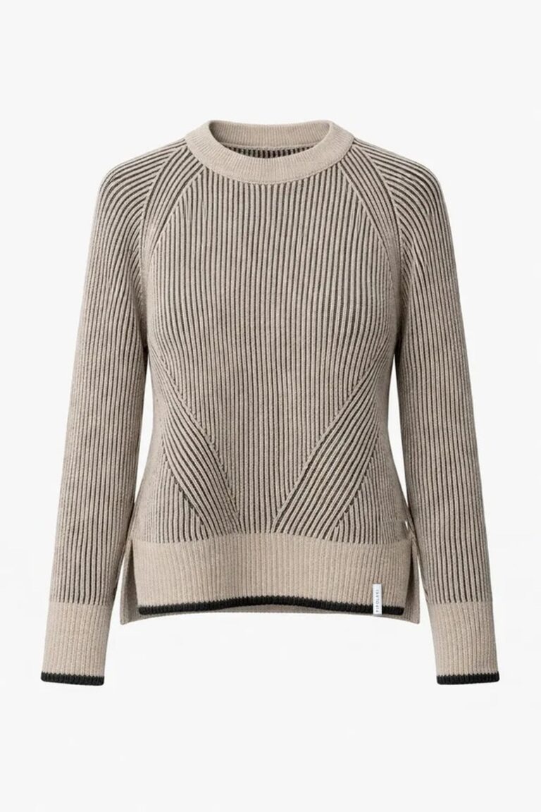 PIPOLAKI - Pull Ubac - Femme – Noir/Beige / L