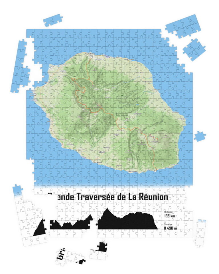 The Post Trace - Puzzle Grande Traversée de la Réunion - GR®R2