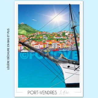 Foliove - Affiche Port-Vendres Port | imparfaite 50×70 cm
