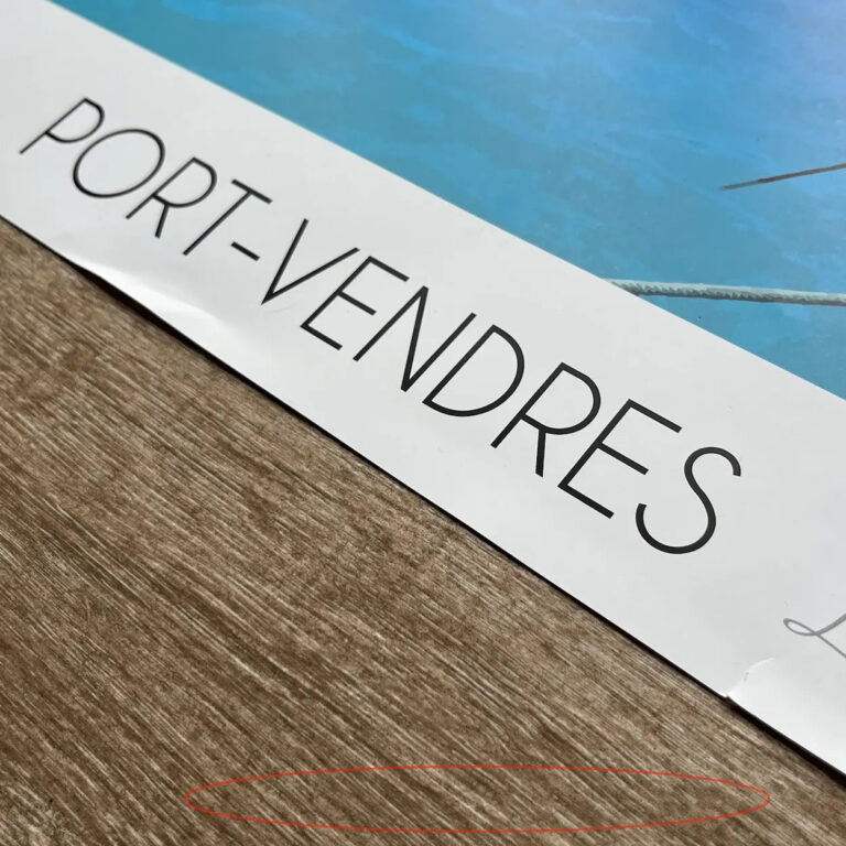 Foliove - Affiche Port-Vendres Port | imparfaite 50x70 cm – 50x70 cm (B2)