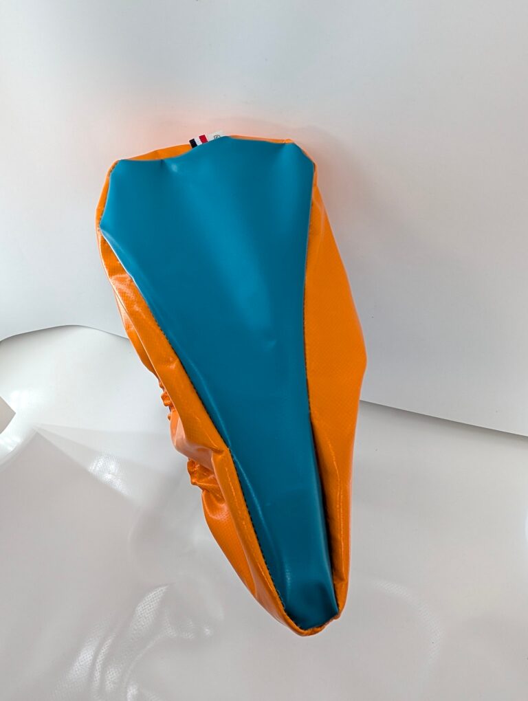 Ptitcul - Housse de selle de vélo – Orange rose / VTC / Vélo electrique