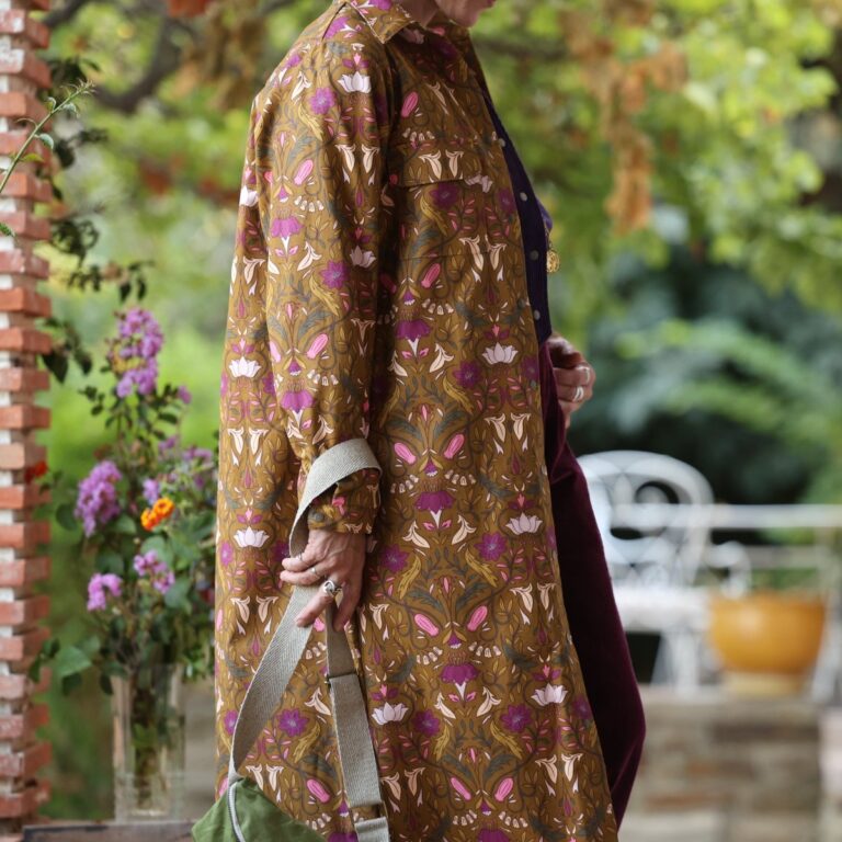 Quintessence - Robe Reine — Toile de coton jardin d'anis – XXL