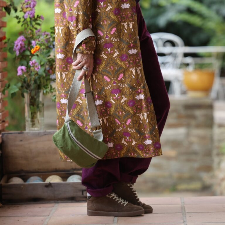 Quintessence - Robe Reine — Toile de coton jardin d'anis – XXL
