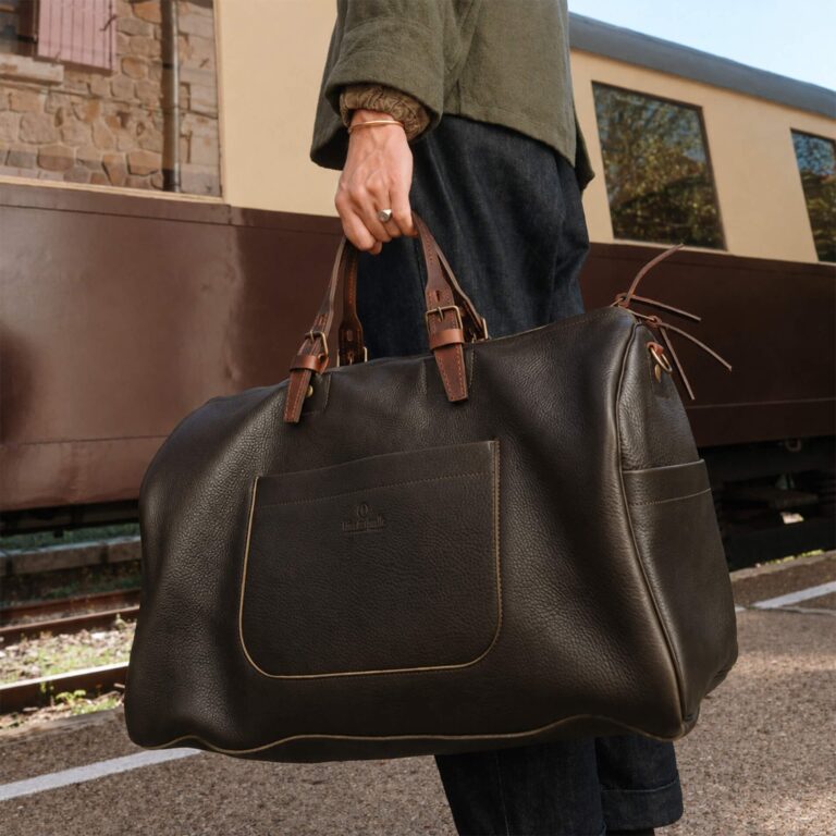 Bleu De Chauffe - Sac de voyage Hobo - Marron Brun