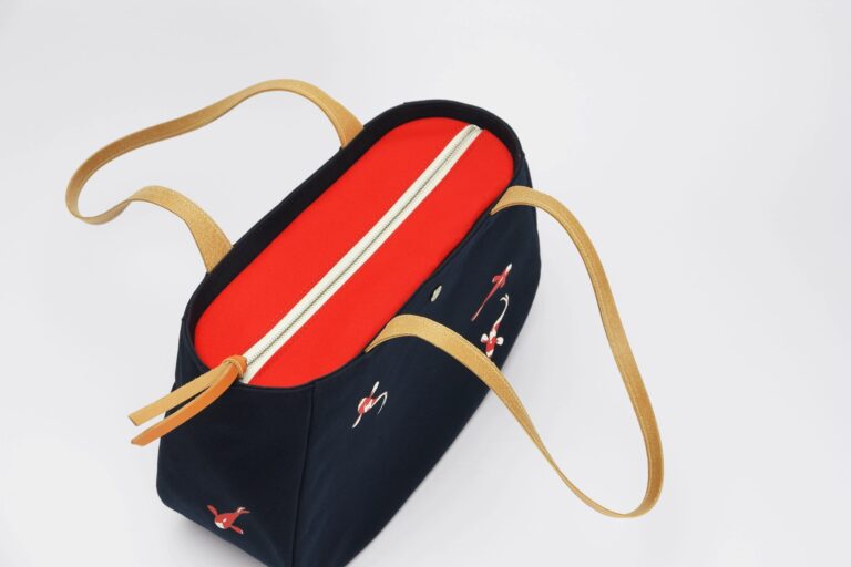 Monébari - Sac fourre-tout cabas en toile et cuir - Édition Les Carpes Koï
