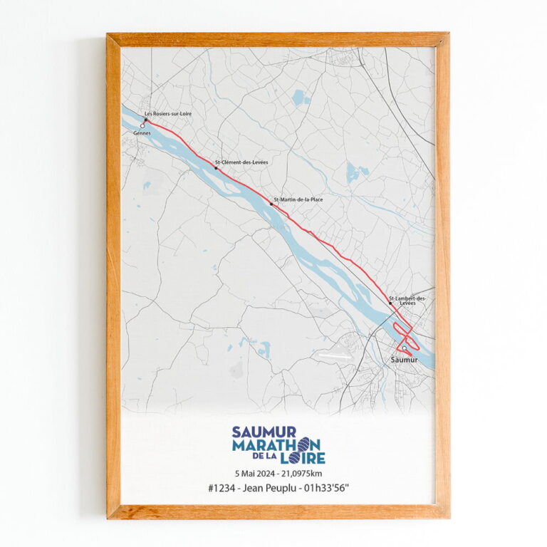 The Post Trace - Affiche Semi Marathon de la Loire