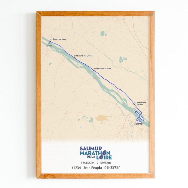 The Post Trace - Affiche Semi Marathon de la Loire