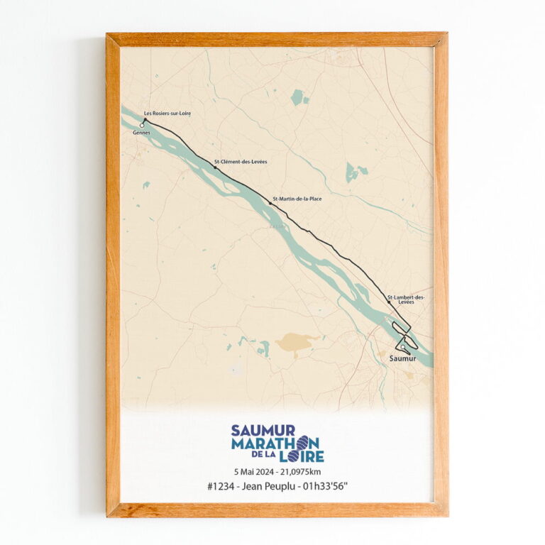 The Post Trace - Affiche Semi Marathon de la Loire