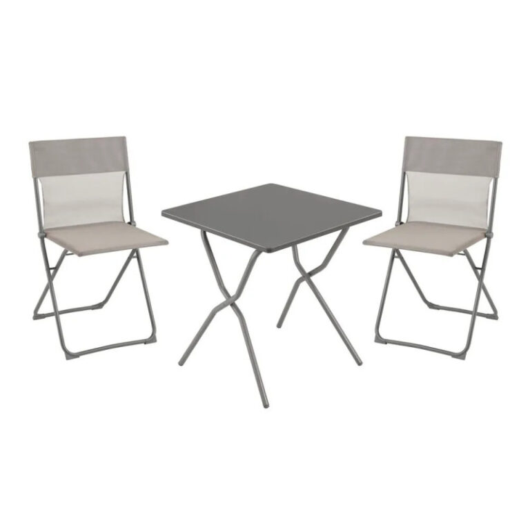LAFUMA MOBILIER - Set table carrée et deux chaises LAFUMA MOBILIER Balcony - 6 coloris