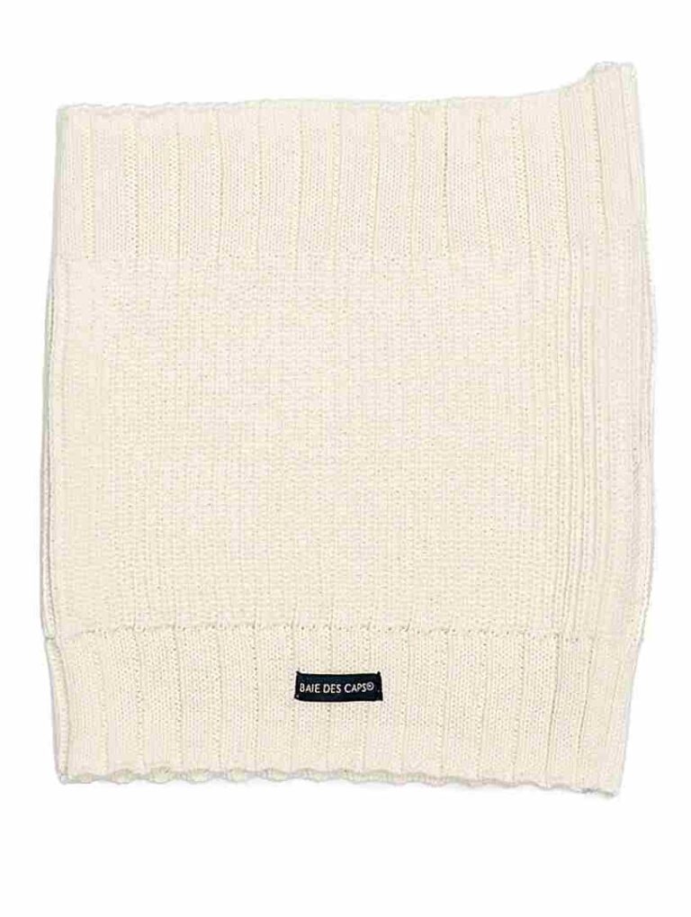 snood en laine melangee ecru 500182 Baie des Caps - Snood en laine mélangée – Bleu Marine