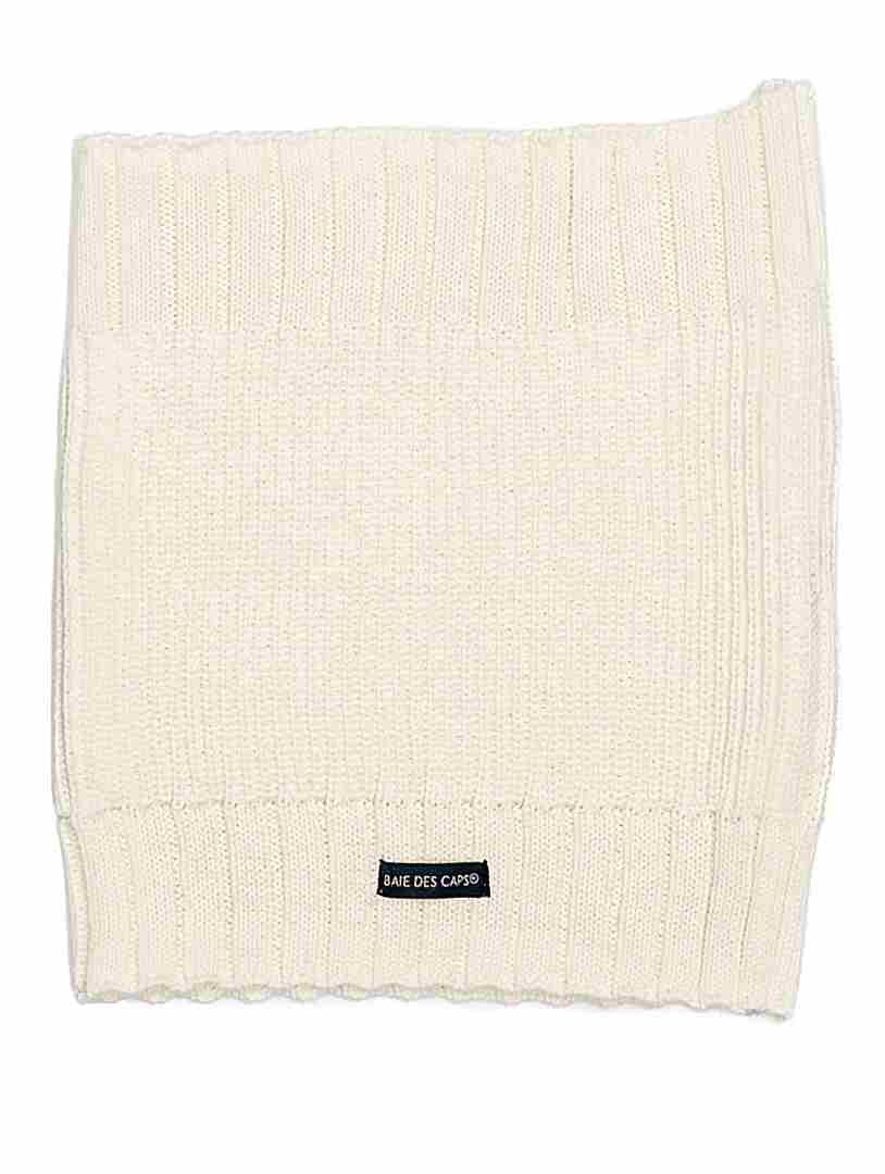 snood en laine melangee ecru 500182 Baie des Caps - Snood en laine mélangée – Bleu Marine