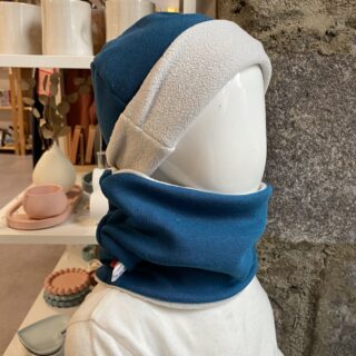 Snood et Beanie Canard par la marque Les Mômes des Dômes Les Mômes des Dômes - Snood et Beanie Canard