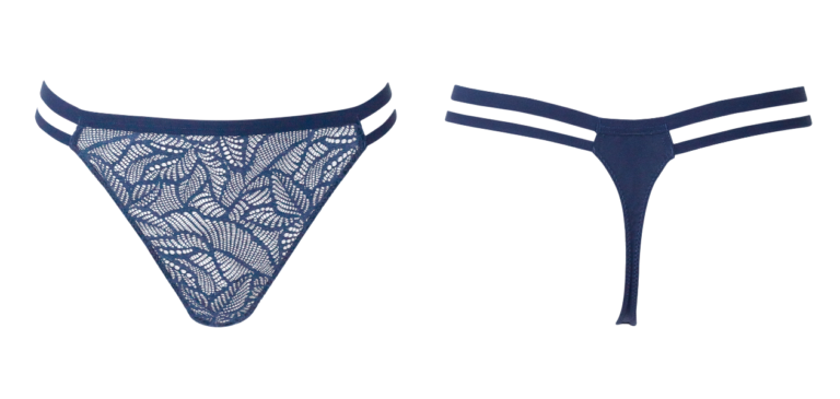 BOTT Lingerie - String La First - Bleu Night – XL