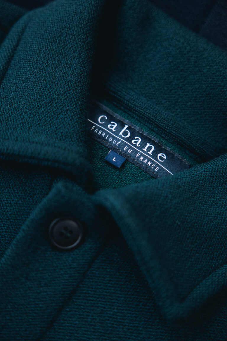 70% Laine Mérinos extrafine 30% Coton Biologique - SUR-CHEMISE MUZELLE Forest – XXL