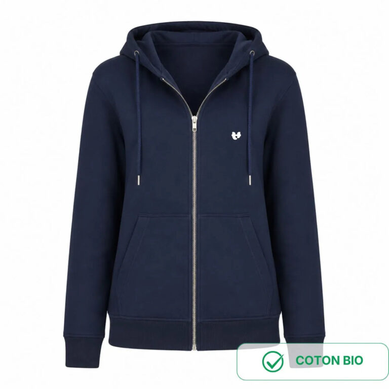 PALÂBA - Sweat zippé femme Cœur à capuche — Coupe droite – XL
