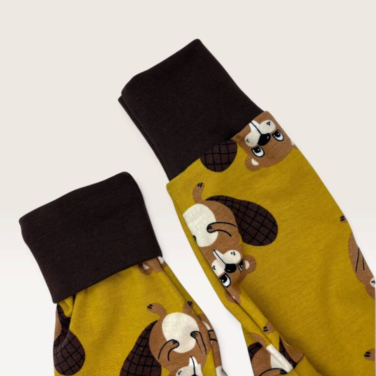 les Mômes des Dômes - T-shirt manches longues évolutif bébé et enfant - Soan – Pull + pantalon uni beige / 3 - 6 ans / 3 - 6 ans