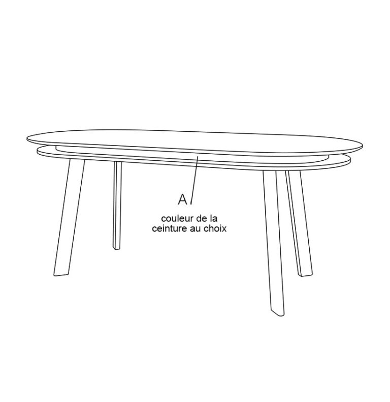 Drugeot.com - Table à manger PARATI – plateau-fixe-l-140cm