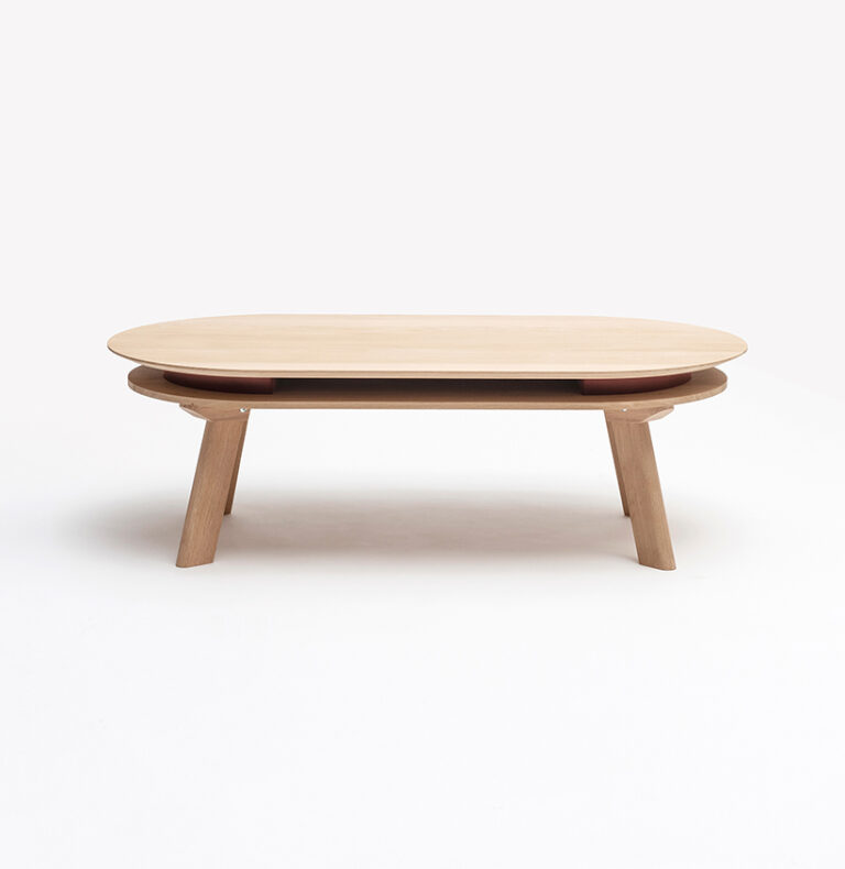 Drugeot.com - Table basse PARATI – teinte-noyer-finition