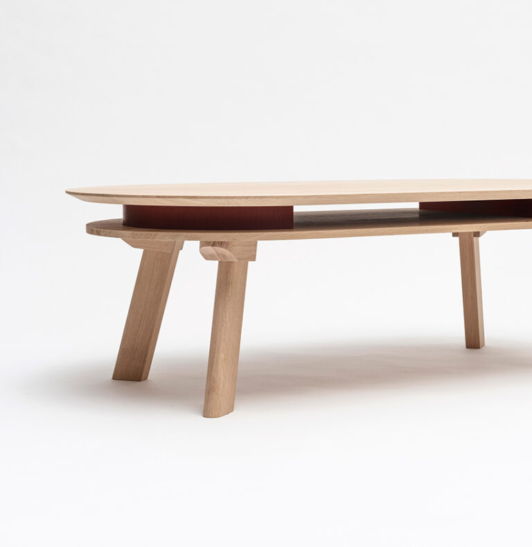 Drugeot.com - Table basse PARATI – teinte-noyer-finition