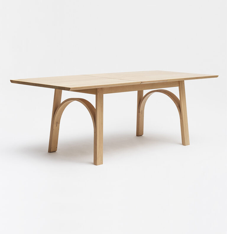 Drugeot.com - Table de repas ARCH – plateau-l-180cm-1-allonge-l-40cm