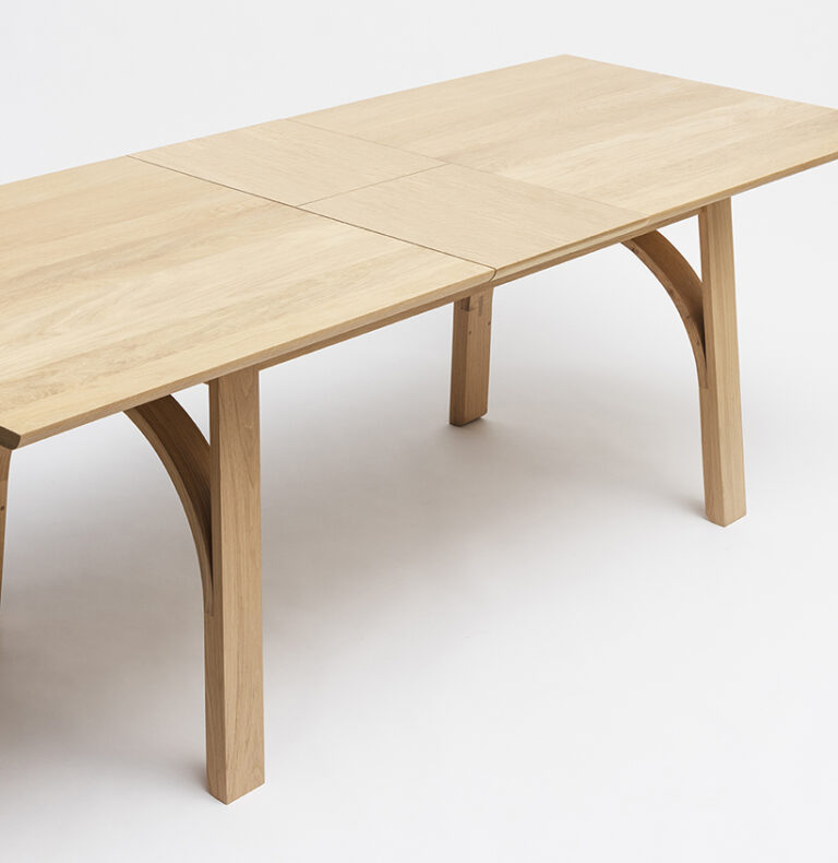 Drugeot.com - Table de repas ARCH – plateau-l-180cm-1-allonge-l-40cm