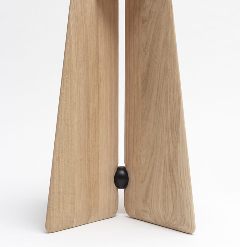 Drugeot.com - Table de repas ronde FARFALLA – teinte-noyer-finition