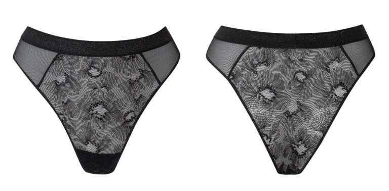 BOTT Lingerie - Tanga Le Crush - Noir Shadow – XL