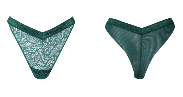 BOTT Lingerie - Tanga La Teuf - Vert Midnight – XL