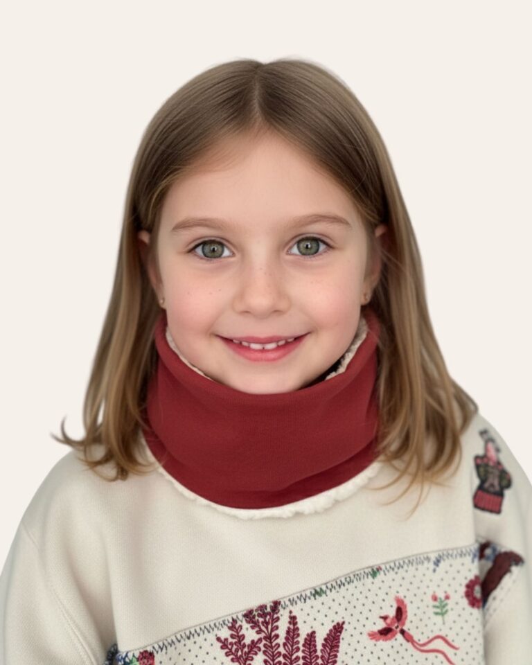 Petit Pote - Tour de cou enfant hiver – Enf/adulte 15cm / Beige