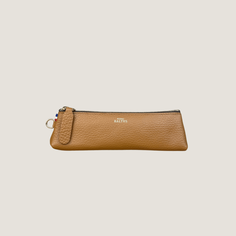 Atelier BALTUS - Romy - Mini trousse en cuir – Citron