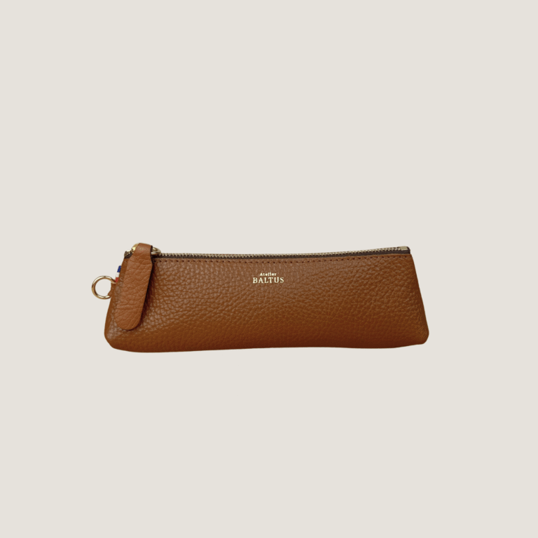 Atelier BALTUS - Romy - Mini trousse en cuir – Citron