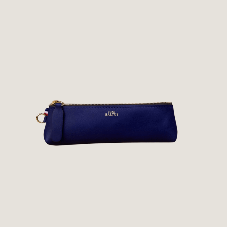 Atelier BALTUS - Romy - Mini trousse en cuir – Citron