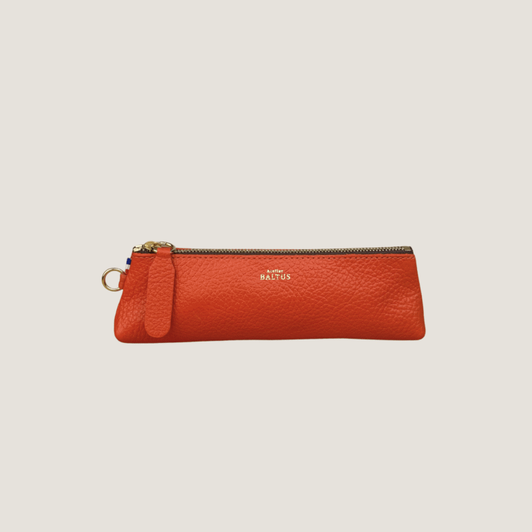 Atelier BALTUS - Romy - Mini trousse en cuir – Citron