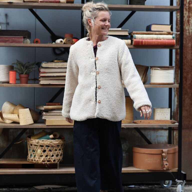 Quintessence - Veste Roxane — Sherpa ivoire – XXXL