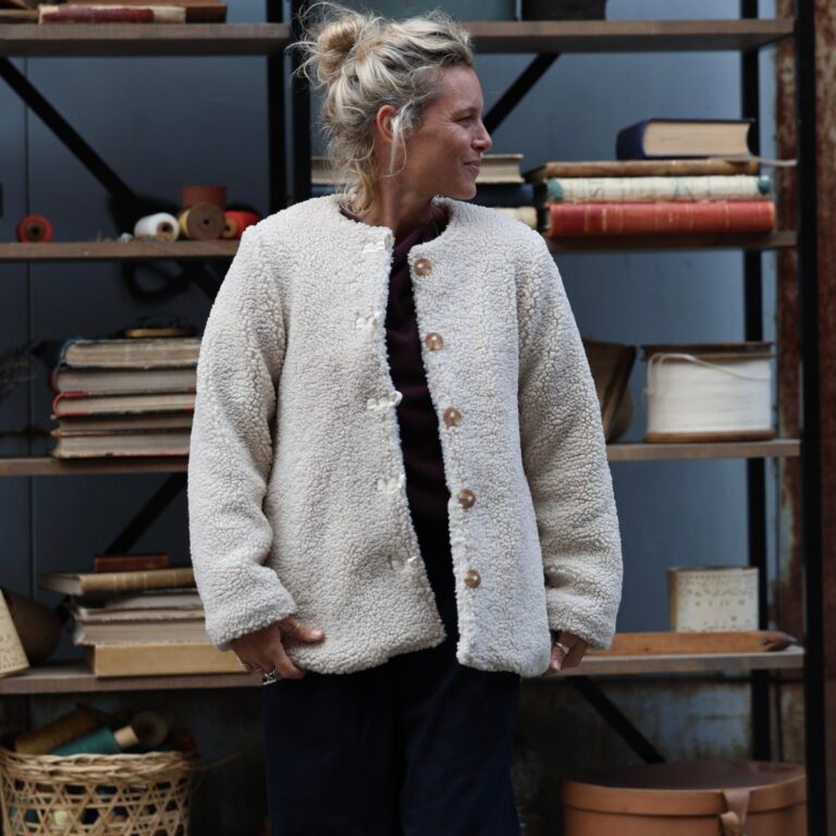 Quintessence - Veste Roxane — Sherpa ivoire – XXXL