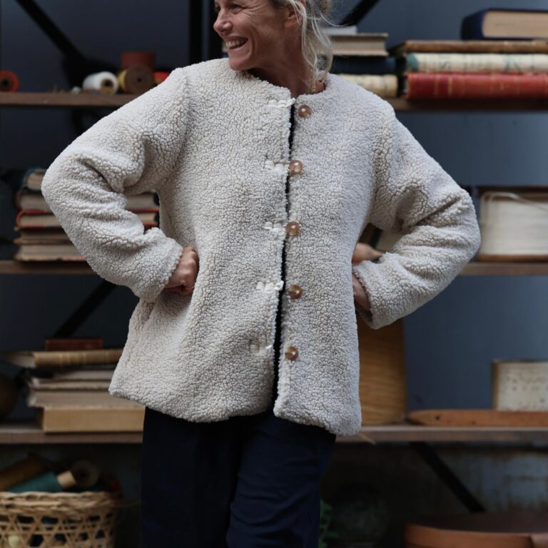 Quintessence - Veste Roxane — Sherpa ivoire – XXXL